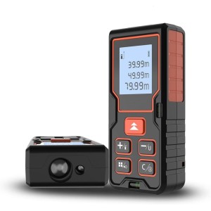 Laser Measure 80M, Laser Measurement Tool with 2 Bubble Levels, M/in/Ft Unit Switching, LCD Backlit Display,Pythagorean Mode, Area and Volume, Battery Included