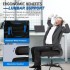 INGUNAR Ergonomic Office Chair,High Back Mesh Computers Chair with Thickened Cushion, Home Office Desk Chair with Adjustable Headrest & Lumbar Support, black