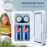 8L Mini Fridge, Travel Refrigerator with AC/DC Portable Thermoelectric Cooler and Warmer, Portable Personal Refrigerator for Food, Drinks, Skincare, Medications, Great for Office, Bedroom, Dorm, Car