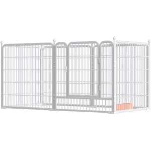 Dog Playpen Outdoor 6 Panels Heavy Duty Dog Pen 28