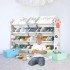 INGUNAR Toy Storage Organizer For Kids, Children Storage Cabinet Organizer For Toys With 12 Bins, Multipurpose Storage For Bedroom Playroom Nursery Kindergarten (Gray with lid)