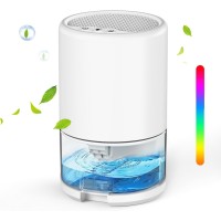 INGUNAR Home Dehumidifier, Portable Dehumidifier For Small Home, 1000ml Electric Dehumidifier With Auto-Off For Basement, Bedroom, Closet, Bathroom, RV, Sleep Mode, 7 Color LED Light, Ultra Quiet