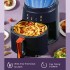 TDOO Air Fryer 8L, Safe Air Fryer With Digital Control Panel, Rapid Hot Air Circulation Technology for Frying, Grilling, Broiling, Roasting, Baking and Toasting, Low-fat, Healthy Cooking - Royal Blue