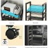 INGUNAR 5-Tier Kitchen Storage Shelves, Metal Shelves for Storage Pantry Shelves with Rolling Wheels, Movable Multifunctional Storage Rack, Standing Shelf Rack for Kitchen/Bedroom/Laundry Closet