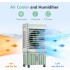 INGUNAR 4-In-1 Evaporative Air Cooler, Portable Air Conditioners, Air Cooler with Remote & Touch Control, 3 Speeds, with Water Tank,Ice Packs, Wide-Angle Air Supply Conditioner for Home, Office,