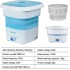 TDOO Portable Washing Machine- TDOO Foldable Mini Small Portable Washer and Spin Dryer Small Foldable Bucket Washer for Baby Clothes, Underwear or Small Items