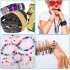 TDOO 1000PCS Bead Bracelet Making Kit, Bead Friendship Bracelets Kit with Beads Letter Beads Charm Beads and Elastic String for Bracelet and Jewelry Making(b)