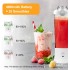 Wireless Portable Blender, Personal Size Hand Blender, Electric Juicer Blender（Usb Rechargeable), 6 Stainless Steel Blades Mini Travel Blender Smoothie Maker, Fruit and Milk Shakes - 600ML