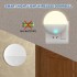 Wireless Doorbell with Night Light, Waterproof Door Bell Chime Kit Alarm for Home at Over 1000 Feet Range with 52 Melodies and 4 Levels Adjustable Volume, LED Light with Dusk to Dawn Sensor (YDML-A)