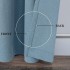 100 Percent Blackout Linen Curtains, Drapes Elegant Casual Linen Textured Window Draperies, Light Filtering Privacy Added Home Fashion 2 Panels, (1.5 * 2.7)