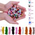 TDOO 1000PCS Bead Bracelet Making Kit, Bead Friendship Bracelets Kit with Beads Letter Beads Charm Beads and Elastic String for Bracelet and Jewelry Making(b)