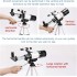 TDOO Telescope,Astronomy Telescopes for Adults,Telescope for Kids Beginners,70mm Aperture 300mm AZ Mount Portable Travel Telescope with Height Adjustable Tripod, Moon Filter,Phone Holder,AstroSolar(A)