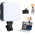 LED Video Light Computer Light LED Selfie Light Portable Photography Lighting Bi-Color Portable Clip Camera Light with Dimmable 2500-6000K with 2500mAh Battery for Selfie/Video Conference/Picture