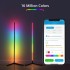 Corner Floor Lamp, Smart RGB Floor Lamp, Dimmable LED Corner Lamp With Music Sync Color Changing APP Control Remote, 56