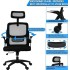 INGUNAR Ergonomic Office Chair,High Back Mesh Computers Chair with Thickened Cushion, Home Office Desk Chair with Adjustable Headrest & Lumbar Support, black