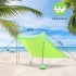 Beach Tent| Sun Shade| Camping Sun Shelter UPF50, Portable Windproof Beach Canopy|10ft Tall, 10ft x 6.5ft|4 Sandbags, 2 Rods, 1 Tote Bag, Fits 5-7 People, Perfect for Beaches, Camping Trips, Picnics