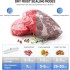 Vacuum Sealer for Food - Professional Foil Sealing Device with 10 Vacuum Bags - Sealing Device Vacuum Machine for Sous Vide, Dry and Moisture - Extended Storage Time and Freshness