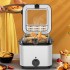 Electric Deep Fryer 2.5L Tank Deep Fat Fryer with Viewing Window Temperature Up to 180°C Stainless Steel Chip Fryer Cold Zone Technology Removable Oil Basket Automatic Fryer 1000W (NR-TFS0-KMAM)