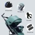 INGUNAR Baby Stroller, Lightweight Stroller, Foldable Stroller with One Hand, Extra2 in 1 Newborn Stroller Bassinet for Infant New Born 0-36 Month