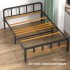 INGUNAR Reinforced Folding Bed Plank Bed Lunch Bed Rental Room Bed Single Double Iron Bed Household Economic Type