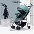 INGUNAR Baby Stroller, Lightweight Stroller, Foldable Stroller with One Hand, Extra2 in 1 Newborn Stroller Bassinet for Infant New Born 0-36 Month