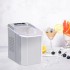 TDOO Countertop Ice Maker, 9 Bullet Ice Ready in 8 Mins, 26lbs in 24Hrs, Self-Cleaning Ice Machine with Ice Scoop and Basket, 2 Sizes of Bullet Ice for Home/Kitchen/Office/Party