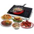 TDOO 3500W Single Infrared Ceramic Hot Plate for Cooking, with Adjustable Temperature & Stay Cool Handles, Suitable for Office/Home/Camp Use, Compatible for All Cookwares, (BLACK-D)