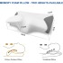 Cervical Memory Foam Pillow, Ergonomic Pillows For Neck And Shoulder Pain Relief, Orthopedic Contour Neck Support Pillows For Side, Back And Stomach Sleepers With Washable Cover, 65 * 35 * 11.5 CM