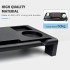 TDOO Monitor Stand Riser with 4 USB Ports, Desk Organizer for PC, Laptop, Notebook, Phone, Calculator, and Other Small Accessories -Black