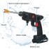 TDOO 21V Cordless Portable Pressure Washer Gun Electric High Pressure Cleaner 160W 25Bar Handheld Car Cleaning Device Snow Foam Lance Cannon Foam Blaster, with Pressure Washer Nozzle Tip,Jet Wash Gun