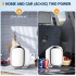 Mini Makeup Fridge, 6 Liter/9 Can AC/DC Portable Thermoelectric Cooler and Warmer Refrigerators for Skincare, Beverage, Food, Home, Office and Car, Includes Plugs for Home Outlet & 12V Car Charger