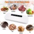 Vacuum Sealer Machine，Automatic Air Sealing System for Food Storage, Moist Mode，Led Indicator Lights，Easy to Clean，Dry & Modes Machine - Automatic Storage Dry and Food，Air 10 Seal Bags (white-1)