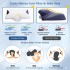 Cervical Memory Foam Pillow, Ergonomic Pillows For Neck And Shoulder Pain Relief, Orthopedic Contour Neck Support Pillows For Side, Back And Stomach Sleepers With Washable Cover, 65 * 35 * 11.5 CM