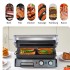 2800W Contact Panini Press Grill with Variable Temperature Control, Time Control, Non-Stick, 3 Grill Positions for Panini, Burger, Sandwich, Pizza, Steak, Chicken, Fish, Vegetables, Stainless Steel