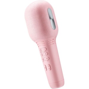 Wireless Bluetooth Karaoke Microphone,Handheld Integrated Micr Speaker & Recording Machine for Singing and Playing,Family Gatherings,Children's Birthdays,Suitable for All Smartphones and PCs (Pink)