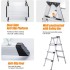 INGUNAR 4 Step Ladder Lightweight Folding Step Stool, Aluminum Portable Lightweight Ladder for Home and Office Use, Anti-Slip Pedal 330 Lbs Capacity Household Stepladder (SA)