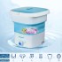 TDOO Portable Washing Machine- TDOO Foldable Mini Small Portable Washer and Spin Dryer Small Foldable Bucket Washer for Baby Clothes, Underwear or Small Items