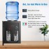 INGUNAR Hot and Cold Water Dispenser,Water Dispenser Top Loading,3 Temperature Settings - Hot, Room & Cold, for Holds 3 or 5 Gallon Bottles,Water Cooler Dispenser for Home Office Coffee Tea Bar Dorm