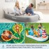 TDOO Electric Air Pump Mattress for Inflatables, 230V AC/12V DC Portable Inflator/Deflator Pumps with 3 Nozzles, Pump for Outdoor Camping, Air Inflatable Beds Boats/Raft, Pool Floats Toys