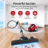 2600 Watts Bagless Cyclone Canister Vacuum Cleaners,15KPa Suction Power Multi-Cyclonic Bagless Vacuum,6 Washable Stage Filtration,Aluminum Telescoping Wand, Lightweight Vac for Carpets and Hard Floors