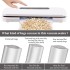 Vacuum Sealer Machine，Automatic Air Sealing System for Food Storage, Moist Mode，Led Indicator Lights，Easy to Clean，Dry & Modes Machine - Automatic Storage Dry and Food，Air 10 Seal Bags (white-1)