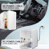 Car Mini Fridge 12L/12Can with AC/DC Charger, 3 Modes LED Adjustable, Perfect for Storing Food and Skin Care Products, Portable Refrigerator for Skin Care, Bedroom, Room, Car (White)