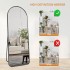 INGUNAR Full Body Mirror, Bedroom Mirror, Wall Mounted Mirror, Vanity Mirror, Aluminum Alloy Frame, Full Length Mirror, Hanging Vertical Or Inclined Floor Mirror (With Bracket)…