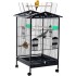 38'' Large Metal Bird Cage with Open Top, Standing Parrot Cage with Wheels, Spacious and Roomy Bird Cage with Removable and Washable Tray, Feeder, Waterer, Suitable for Budgies, Parakeets, and Conures