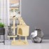 TDOO Star Cat Kitten Tree Activity Centre Climbing Tower 125cm Beige Stable with Sisal Scratching Post Condo Hammock Cat Scratcher play Toy, (MPJ-A)