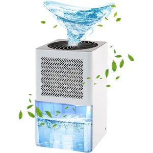 INGUNAR Dehumidifier,34OZ Dehumidifiers for Bathroom Bedroom, Dehumidifier with Auto Shut Off Function, Ultra-Quiet, Ideal for Closets and Bathrooms