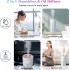 INGUNAR Portable Mini Humidifier, 300ml USB Car Air Humidifier with 7 Colors LED Night Light, Built-in 800mAh battery Personal Desktop Ultrasonic Purifier for Baby Bedroom Desk Travel Office Home