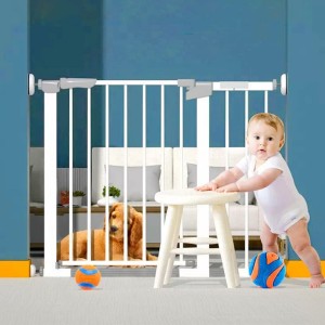 Auto Close Safety Baby Gate, Stairs Safety Gate, Max Suitable Width is 104cm, Pet Gate Safety Door (77-84) cm Including 21 cm Extension Rack, Retractable Baby Bate for Babies, Pets, Stair Baby Gate