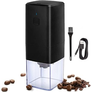 Portable Electric Coffee Grinder, USB Rechargeable Burr Coffee Grinder, Spice Grinder Electric,Automatic Conical Bean Grinder for Espresso Drip Pour Over French Press Grinder for Spices, Beans