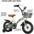 Toddler and Kids Bike, 16-Inch Wheels, Training Wheels Included, Boys and Girls Ages 4-7 Years Old, Rider Height 41-47-Inches, Green